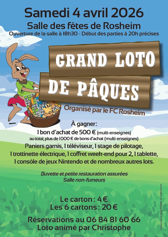 Affiche grand Loto de Pâques