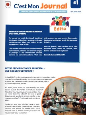 Couverture du C'est Mon Journal de Mars 2025