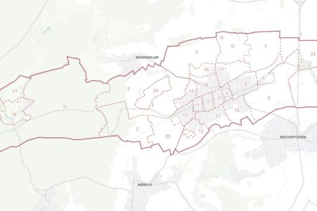 Plan cadastral de la Ville de Rosheim