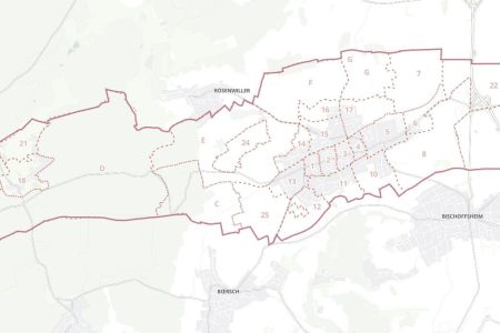 Plan cadastral de la Ville de Rosheim