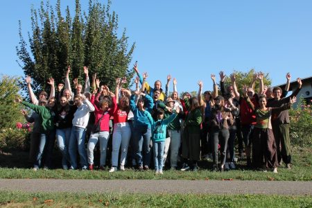 Photo de groupe de l'association Dément'Scène