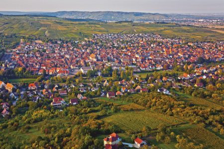 Vue aérienne de la Ville de Rosheim